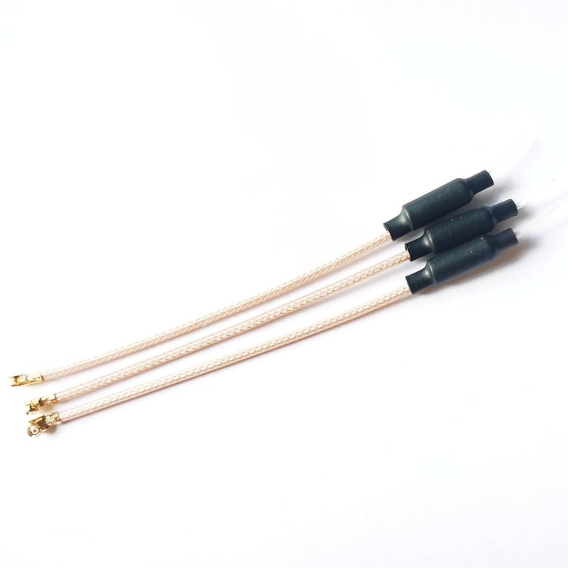 Axisflying 3pcs 5.8GHz 3dBI IPEX RC Antenna Brass Dipole VTX Antenna for FPV Drone by RG178 (6cm) - Image 1